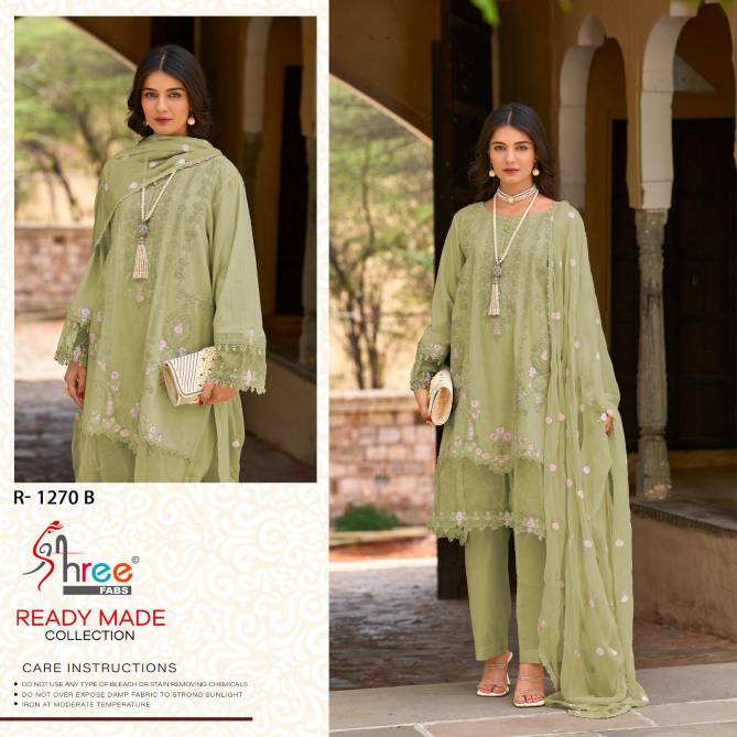 1270 A To D By Shree Viscose Cotton Pakistani Readymade Suits Wholesale Market In Surat